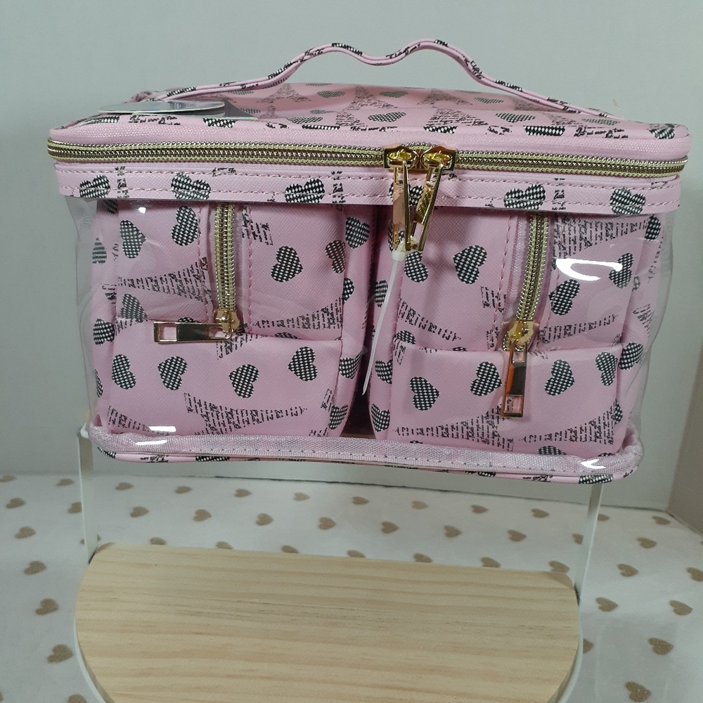 🎉2xHP🎉🔥3/$70 *NWT* Under One Sky Traincase (Cosmetic Bags)